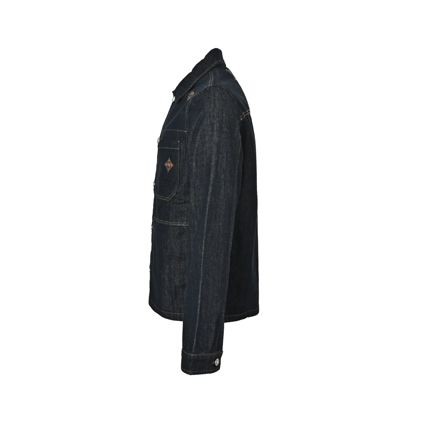 Louis Vuitton/Louis Vuitton embroidered logo denim jacket